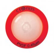 QLA 0.45 um Cronus Syringe Filters, PVDF, 25mm diameter, Colour-coded Red (Pack/100) - FFPV2545-100