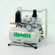 Bambi MD Range Silent Oil Lubricated Air Compressor, 0.5Hp, 50 l/min, 4 litres Receiver, 33 x 28 x 32 cm - 35/20