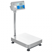 Adam Equipment BKT Floor Label Printing Scales with Pillar, External Calibration, 75 kg Capacity, 5 g Readability, 400 x 500 mm Pan Size - BKT 75