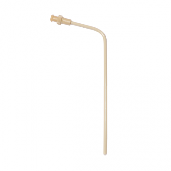 QLA 4.75" (120mm) Bent PEEK 1/8" (3.2mm) OD Cannula with PEEK Luer Lock & PTFE sleeve for QLA "01" style filters - CA8475-PV - Click Image to Close