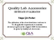 QLA Re-Calibration of Low Cost Digital Thermometer - RECAL-DTLC