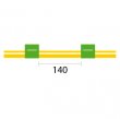 Glass Expansion Contour Flared End Solva Tubing - 2 Tag, 140mm, ID 1.85mm, OD 3.57mm green/green - 1.85-GRN-SF-F