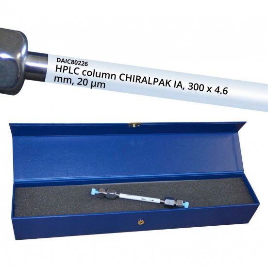 Daicel CHIRALPAK IA HPLC Analytical Column, 20 um, ID 4.6 mm x L 300 mm - 80226 - Click Image to Close