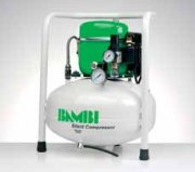 Bambi Budget Range Silent Oil Lubricated Air Compressor, Vertical, 0.5Hp, 50 l/min, 24 litres Receiver, 52 x 40 x 40 cm - BB24V