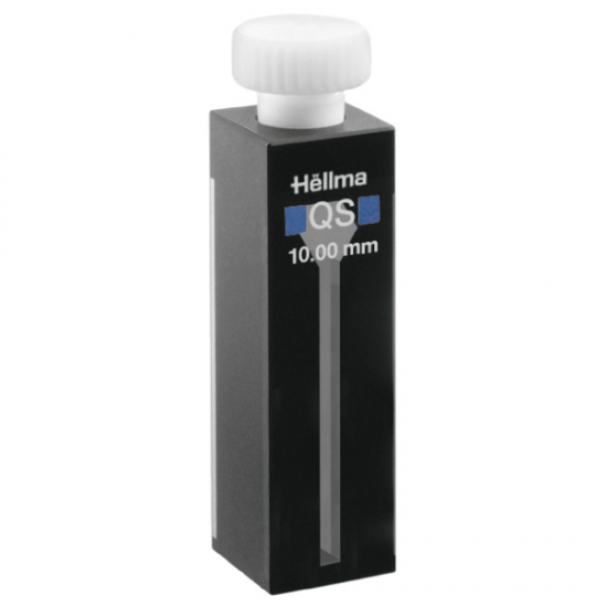 Hellma 115B-QS Micro Absorption Cell, black side walls and base, Quartz SUPRASIL Glass, 200-2500 nm, 400 ul, 10 mm Light Pat, 2/Pk - 115B-10-K-40 - Click Image to Close