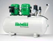 Bambi Budget Range Silent Oil Lubricated Air Compressor, Vertical, 1.0Hp, 100 l/min, 50 litres Receiver, 52 x 40 x 40 cm - BB50D