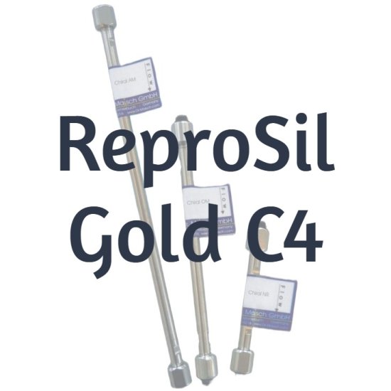 Dr. Maisch ReproSil Gold 200 C4 trap cartridge, 3 µm, 200 Å, 0.3 x 5 mm, 3/Pk - R23.4G.T000.3 - Click Image to Close
