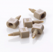 CTS Sciencix Nut Male One Piece for 1/16 inch OD Tubing, 10-32 Port, PEEK, Natural, 5/pk