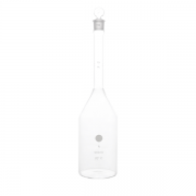 QLA 900mL Clear Glass Volumetric Flask, Class A, Calibrated to 20 Degree Celsius - VOLFLK-09