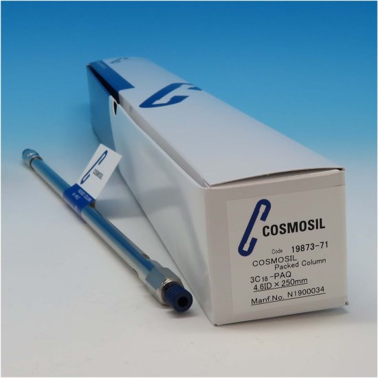 Nacalai Tesque COSMOSIL 3C18-PAQ Analytical HPLC Column, 3 µm, 120 Å, 4.6 x 250 mm, 1/Pk - 19873-71 - Click Image to Close