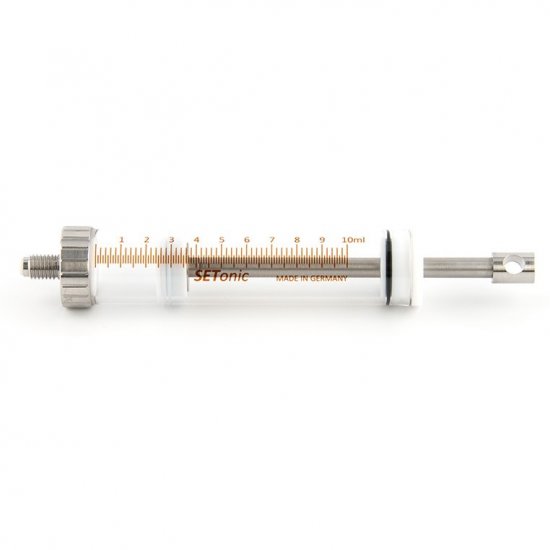 SETonic XLP Syringe for Tecan syringe pumps, 10.0ml, PTFE, M6, 1/Pk - 3010733 - Click Image to Close