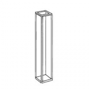 Hellma 101.034-QS Micro Fluorescence Cell without Stopper, Quartz Glass HP 200-2500 nm, 750 ul, 5 x 5 mm Path Length, 1/Pk - 101-034-40