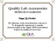 QLA Re-Calibration of Vibration Meter - RECAL-VM