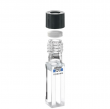 Hellma 117.104F-QS Sealable Fluorescence Cell for anaerobic applications, Open Screw Cap, Quartz SUPRASIL Glass, 200-2500 nm, 1400 ul, 10 x 4 mm Path Length, 1/Pk - 117104F-10-40