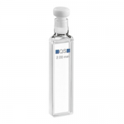 Hellma 110-QS Macro Absorption Cell with stopper, Quartz SUPRASIL Glass, 200-2500 nm, 700 ul, 2 mm Light Path, 2/Pk - 110-2-K-40