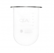 QLA 1000mL Clear Glass Vessel, Erweka compatible, Serialised - GLA900-EW (80-000-1002)