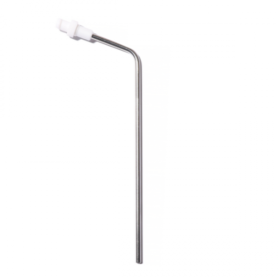 QLA 4.75" (120mm) Bent 316 SS 1/8" (3.2mm) OD Cannula with Kynar Luer Lock - CAN475-SHL - Click Image to Close