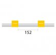 Glass Expansion PVC Pump Tube 2tag 1.42mm ID Yellow/Yellow (PKT 12) - 1.42-YLW