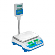 Adam Equipment Swift Approved Price Computing Retail Scales with Pillar, 3kg/6kg Capacity, 1g/2g Readability, 300 x 210 mm - SWZ 6DP