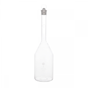 QLA 1000mL Clear Glass Volumetric Flask, Class A, Calibrated to 37 Degree Celsius - VOLFLK-X1