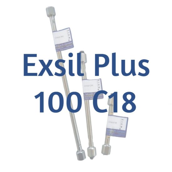 Dr. Maisch Exsil Plus 100 C18 Analytical HPLC Column, 5 µm, 100 Å, 4 x 100 mm, 1/Pk - 5136793.S1004 - Click Image to Close