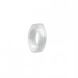 Upchurch Scientific Lock Nut for Flangeless Nuts, 1/4-28 Flat-Bottom, Delrin, White, 10/pk - P-312X