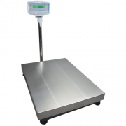 Adam Equipment GFK Floor Checkweighing Scales with Pillar, External Calibration, 150 kg Capacity, 2 g Readability, 400 x 500 mm Pan Size - GFK 150H