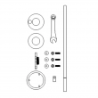 QLA Intrinsic Dissolution Apparatus Paddle Over Stationary Disk Complete Set, Distek compatible - IDASET-SDDK