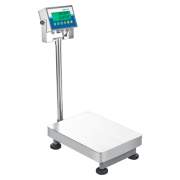 Adam Equipment AGF Floor Scales with Pillar, External Calibration, 150 kg Capacity, 5 g Readability, 400 x 500 mm Pan Size - AGF 150