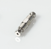 CTS Sciencix Zero Dead Volume ZDV Union Connector with Fittings for 1/16 inch OD Tubing, 0.020 inch (0.50mm) Thru-Hole, Stainless Steel - 11-1908