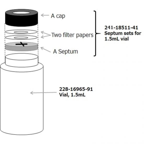 Shimadzu CLAM cap; For 228-16965-91; incl. septa and paper - 241-18511-41 - Click Image to Close