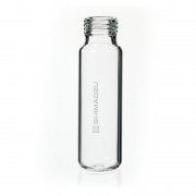 Shimadzu Vials, 20Ml Headspace Vial Only , Screw Cap Style, 75.5 X 22.5mm, Clear Glass, Round Bottom, 100/Pk - 220-97331-10