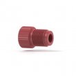 Upchurch Scientific Large Bore Flangeless Fitting Nut Only for 1/4 inch OD Tubing, 1/2-20 Coned, PEEK, Red - U-620