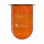 QLA 1000mL Amber Glass Vessel, Electrolab compatible, Serialised - GLA900-AEL (0103A00005)