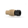 Upchurch Scientific English Threaded Adapter Assy, 1/2-20 Flat-Bottom Female to 1/4-28 Flat-Bottom Female Thread, 1.60 mm Thru-hole, PEEK, Single - U-665