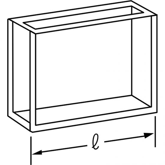 Shimadzu RECTANGULAR CELL GLASS 100MM - 200-34676-01 - Click Image to Close