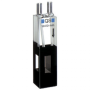 Hellma 176.050-QS Semi-Micro Flow-Through Cell with in/outlet tubes, Quartz SUPRASIL Glass, 200-2500 nm, 450 ul, 10 x 4 mm Path Length, 15 mm Centre Height, 1/Pk - 176-050-40