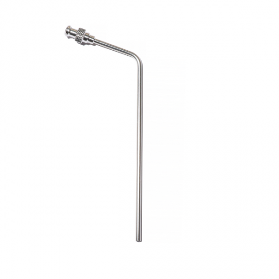 QLA 4.75" (120mm) Bent 316 SS 1/8" (3.2mm) OD Cannula with SS luer Lock - CAN475-SH (95-590-002) - Click Image to Close