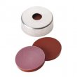 Shimadzu Ultra High Temperature (UHT) Seal, Steel Crimp Cap, silver, with 5.0 mm centre hole - 961-10030-16