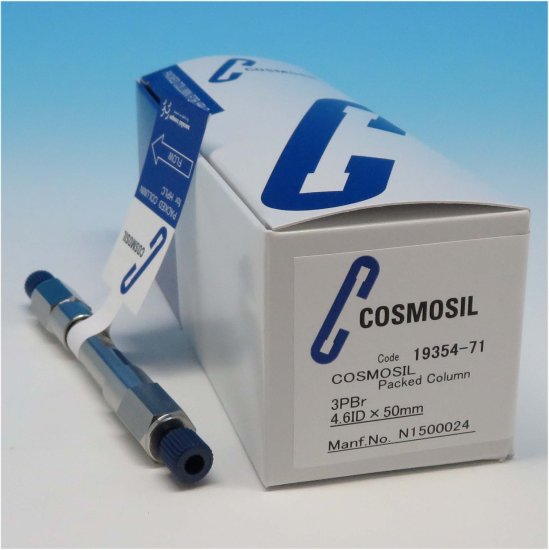 Nacalai Tesque COSMOSIL 3PBr Analytical HPLC Column, 3 µm, 120 Å, 4.6 x 50 mm, 1/Pk - 19354-71 - Click Image to Close