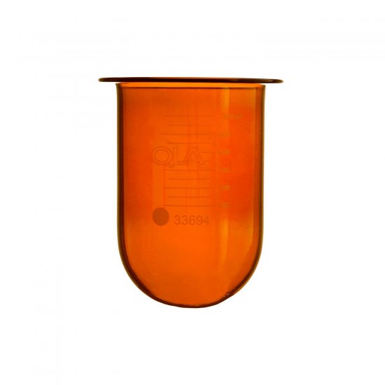 QLA 1000mL Amber Glass Vessel without Centering Ring, Logan compatible - GLA900-ALG - Click Image to Close