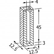 Shimadzu MICRO-CELL.BLACK 4 X 10 MM - 200-66551-00, 200-66551