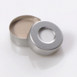 CTS Sciencix Crimp Cap 20mm Silver Aluminium with 0.125 inch Ultra-Low Bleed PTFE/Silicone Septa - 44-2010