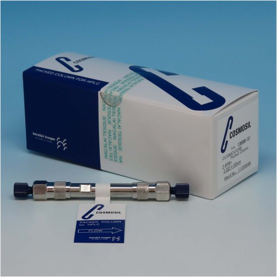 Nacalai Tesque COSMOCORE 2.6PBr Analytical UHPLC Column, 2.6 µm, 90 Å, 3 x 50 mm, 1/Pk - 13699-51 - Click Image to Close