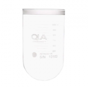 QLA 1000mL Clear Glass UltraCenter Precision Vessel, No Collar, Agilent/VanKel compatible, Serialised - ASTM900-VK