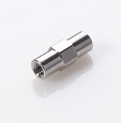 CTS Sciencix Zero Dead Volume ZDV Union Connector (Body Only) for 1/16 inch OD Tubing, 0.010 inch (0.25 mm) Thru-Hole, Stainless Steel - 11-1913