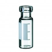 Shimadzu 1.5 ml clear crimp vial kit, wide open with aluminium cap 5.5 mm centre hole, slit septum, 100 pcs - 961-10010-17