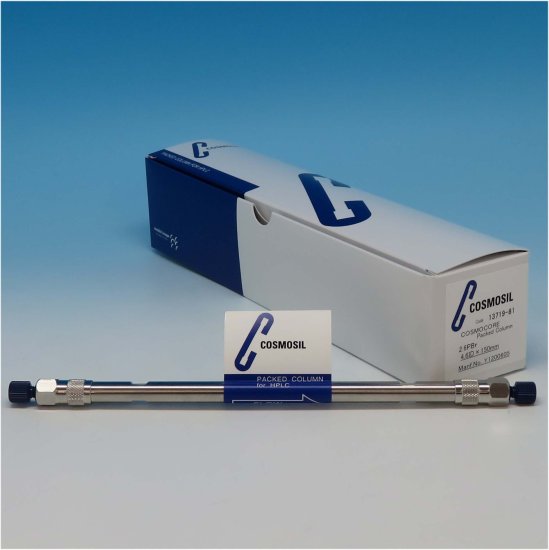 Nacalai Tesque COSMOCORE 2.6PBr Analytical UHPLC Column, 2.6 µm, 90 Å, 4.6 x 150 mm, 1/Pk - 13719-81 - Click Image to Close
