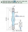 Hamamatsu Super-quiet Xenon lamp, 35 W, 11 V, 1000 h Guaranteed Life, 14 g Weight - L2173