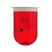 QLA 1000mL Amber Glass Apex Vessel with Plastic Rim, Agilent/Vankel/Distek/Hanson compatible, Serialised - GLA9PK-AUNP